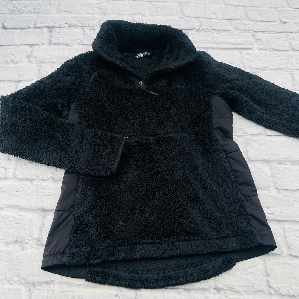The North Face Black Womans Campshire Sherpa Fleece Pullover Jacket XS